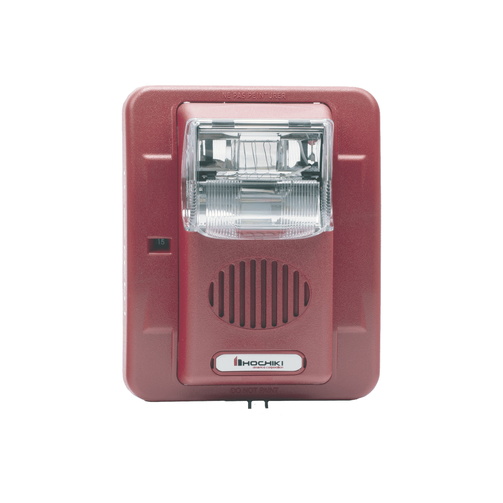 Sirena Estrobo12/24 Vcd Multi Candela Montaje En Pared Color Rojo Serie HE 0500-06020 HEC3-24WR - SILYMX