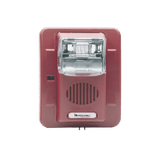 Sirena Estrobo12/24 Vcd Multi Candela Montaje En Pared Color Rojo Serie HE 0500-06020 HEC3-24WR - SILYMX