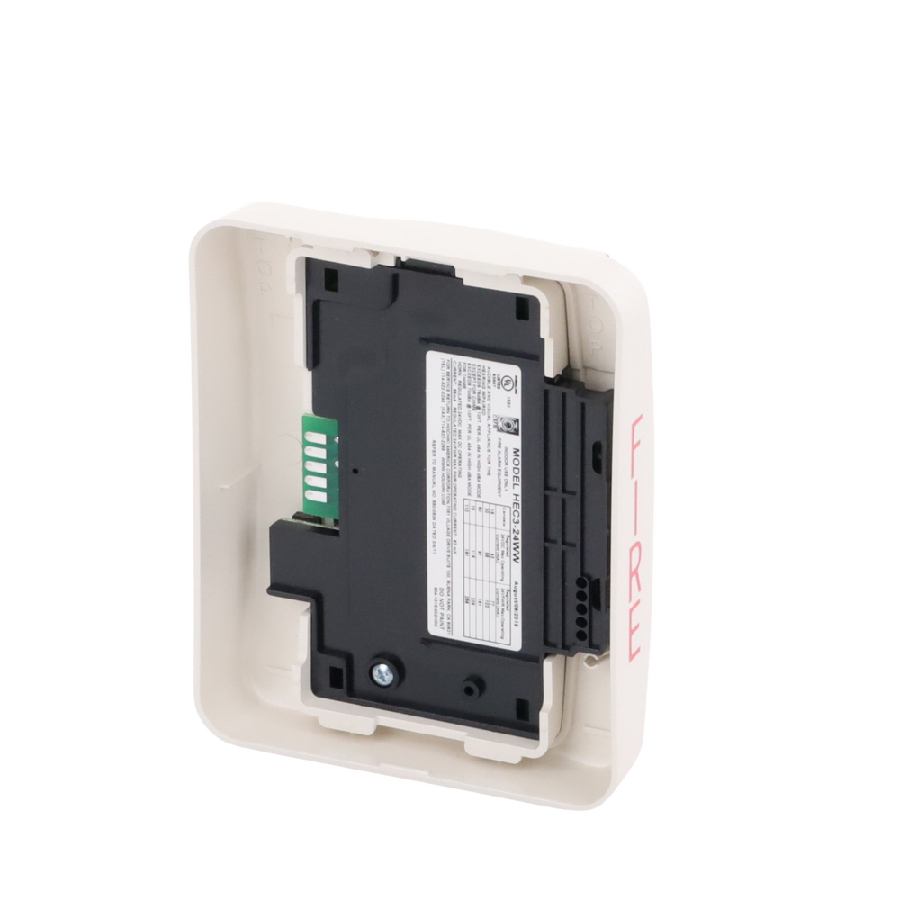 Sirena Estrobo 12/24 Vcd Multi Candela Montaje En Pared Color Blanco Serie HE 0500-06030 HEC3-24WW - SILYMX