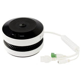HikFire Mini Fisheye IP 4 Megapixel con Detector de Humo Puntual Autónomo Entrada y Salida de Alarma 15 mts IR PoE WDR 120 dB Alarma de 85 dB MicroSD 128GB Compatible con Hik-Connect HF-VS409 - SILYMX