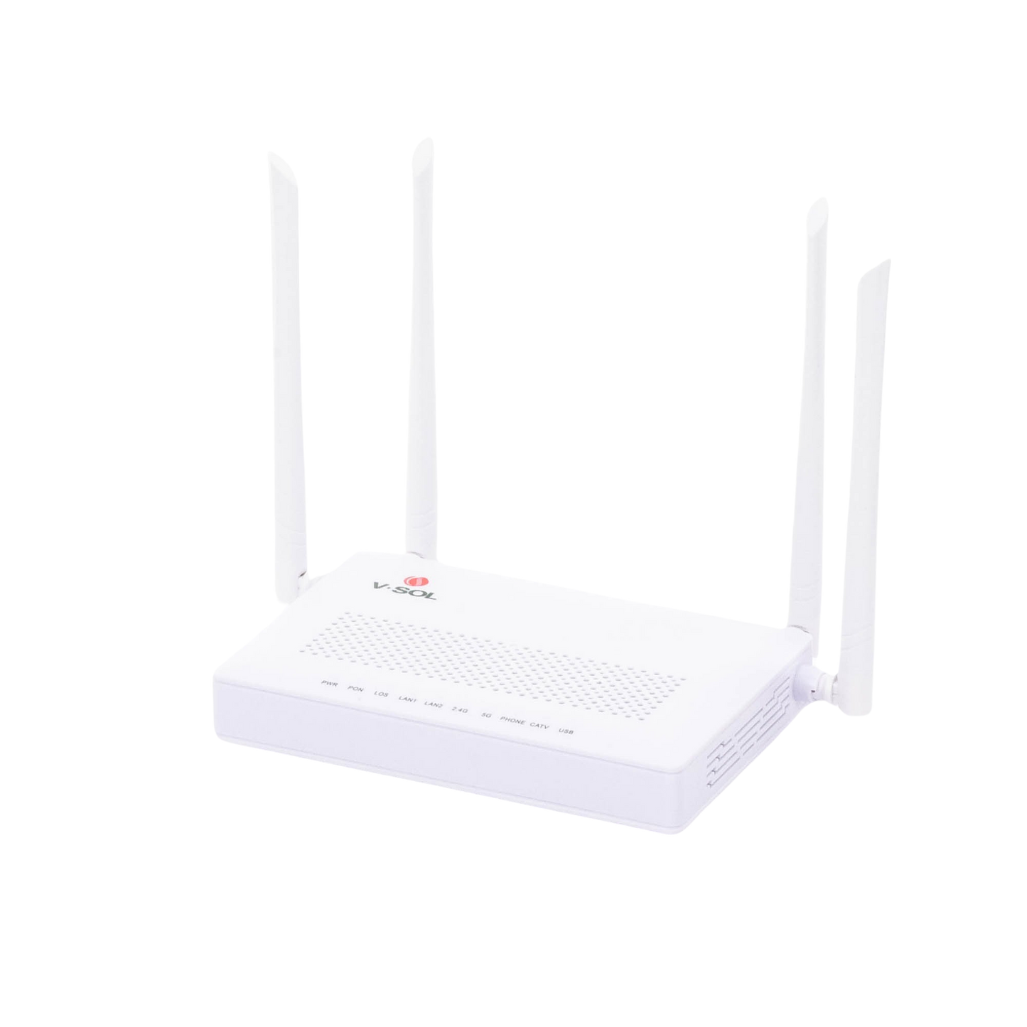 ONU Dual GPON/EPON con Wi-Fi AC de doble banda 1 puerto SC/APC + 2 puertos LAN Gigabit + 1 puerto FXS + 1 Puerto CATV V-SOL HG323ACT