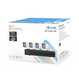 Kit CCTV TurboHD 1080p DVR 4 Canales 4 Cámaras Bala ColorVu con Micrófono Integrado Fuente de Poder Accesorios de Instalación HL-1080-CV/A - SILYMX