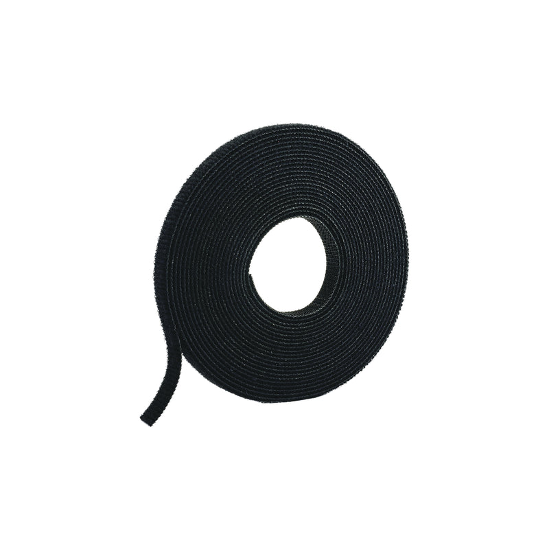 Rollo de Cinta de Contacto de 15 Pies (4.5m) de Largo 19.1 mm de Ancho Color Negro HLS-15R0 - SILYMX
