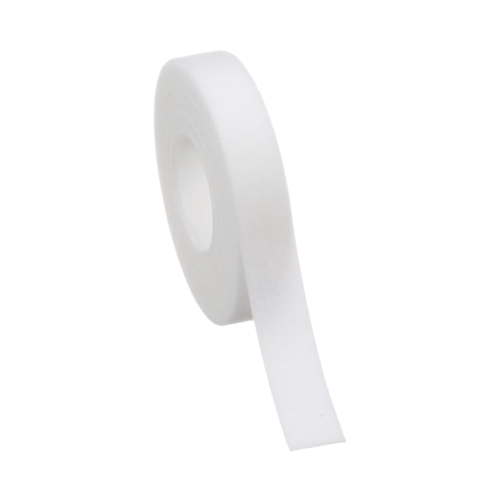 Rollo de Cinta de Contacto de 15 Pies 4.5m de Largo 19.1 mm de Ancho Color Blanco HLS-15R10 - SILYMX