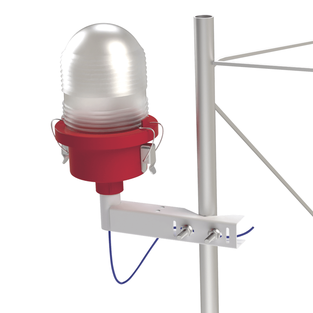Herraje para Lámpara de Obstrucción LED Modelo EI-LBIB/OL1-VLED2- IR/ OL2-VLED2-IR HLU2R2 - SILYMX