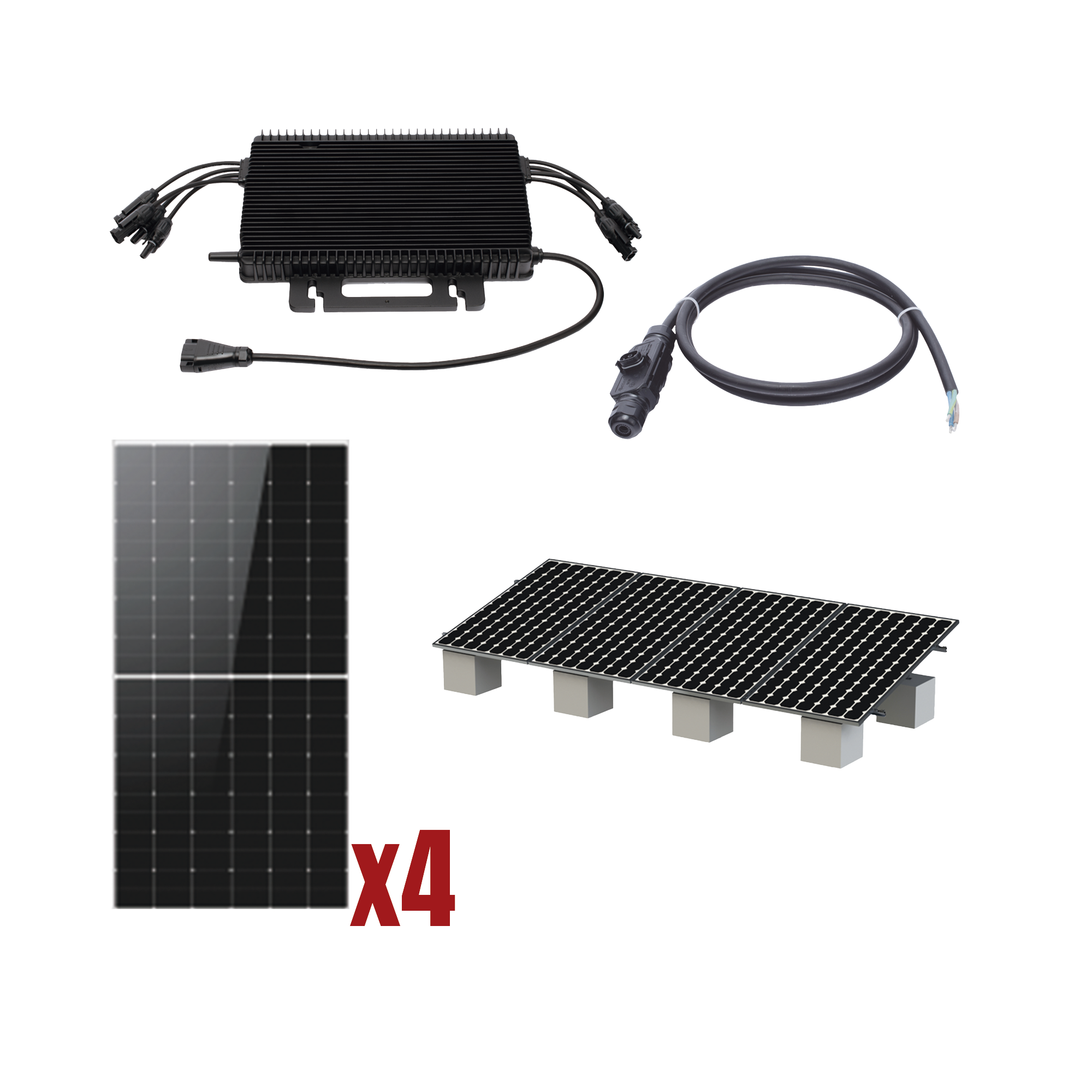 Kit Solar Interconexion  / 2kW  220Vca / Microinversores HOYMILES / Montaje Incluido  