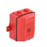 Sirena para Exterior, Montaje en Techo o Pared, 12 a 24 Vcc, Color Rojo HR-K - SILYMX