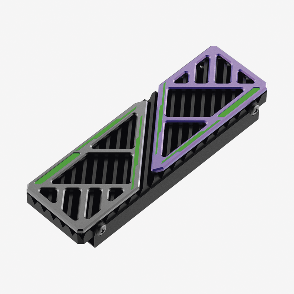 Disipador de Calor para SSD M.2 Aleación de Aluminio Fácil de Instalar Compatible con Computadoras de Escritorio y PS5 HS-RADIATOR-MH1 - SILYMX