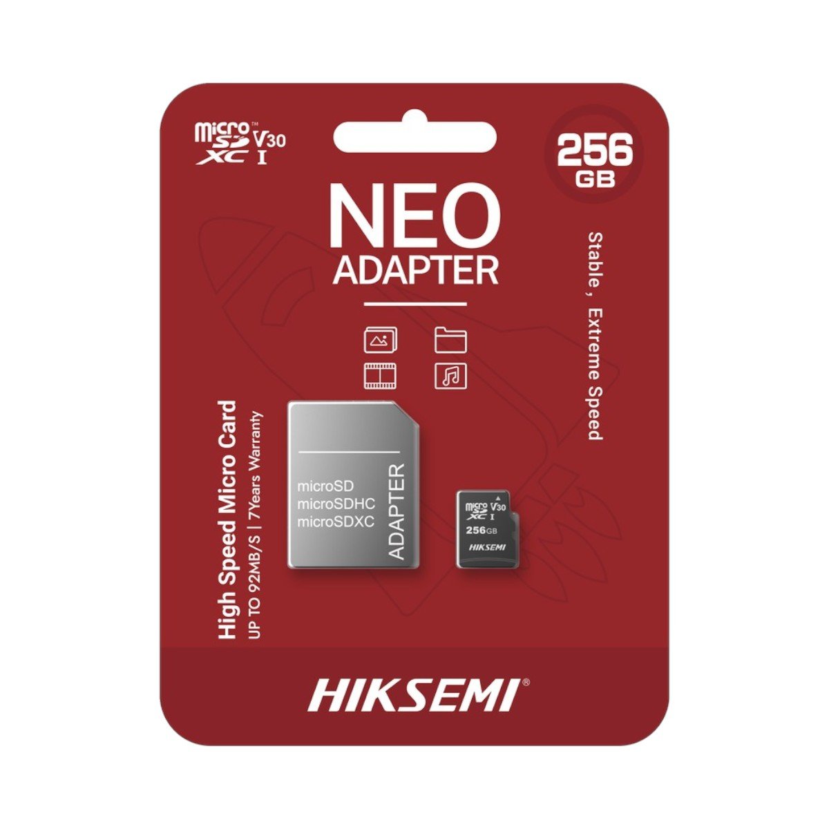 Memoria Microsd Con Adaptador Ideal Para Celular O Tablet HS-TF-C1/256G/NEO/A - SILYMX