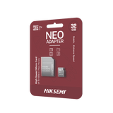 Memoria microSD con Adaptador Ideal para Celular o Tablet 32 GB Multipropósito Clase 10 92 MB/s Lectura 50 MB/s Escritura HS-TF-C1/32G/NEO/A - SILYMX