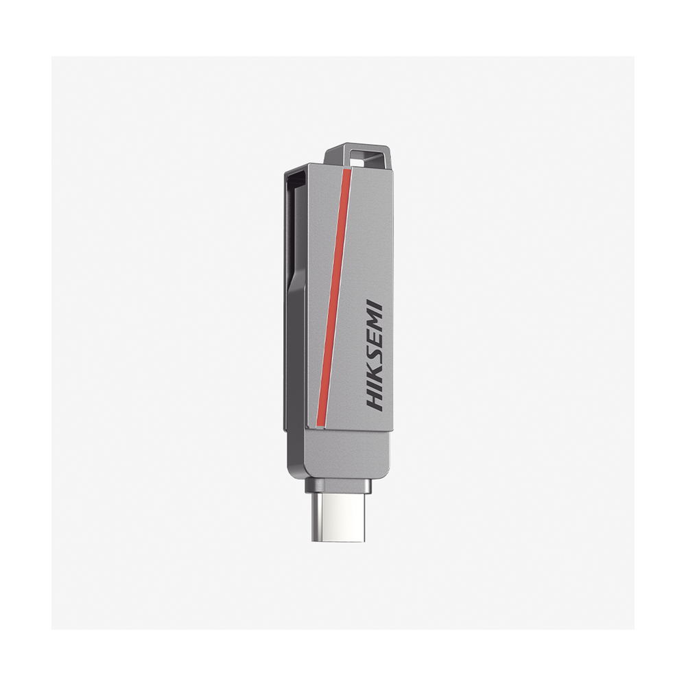Memoria USB Dual de 128 GB USB-C y USB-A Transferencia de Alta Velocidad Metálica Compatible con Dispositivos Móviles Windows Mac y Linux HS-USB-E307C/128G - SILYMX