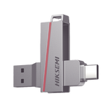 Memoria USB Dual de 128 GB USB-C y USB-A Transferencia de Alta Velocidad Metálica Compatible con Dispositivos Móviles Windows Mac y Linux HS-USB-E307C/128G - SILYMX