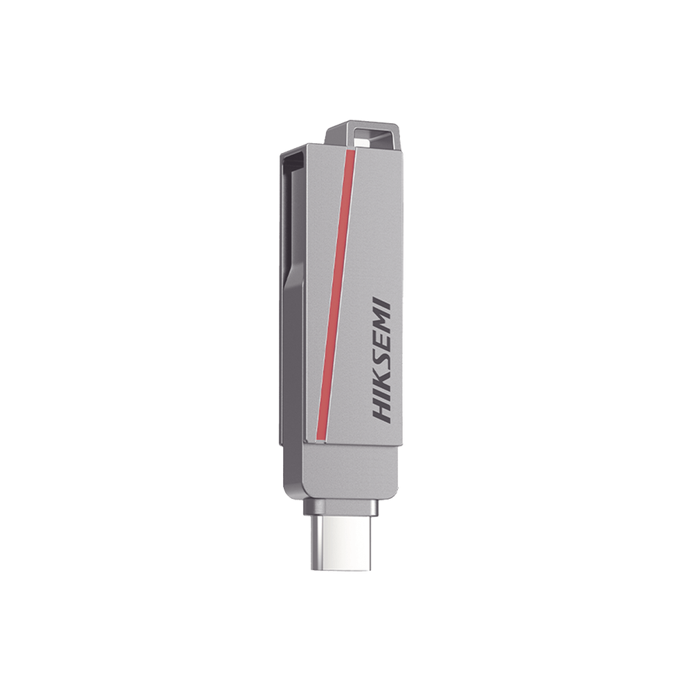 Memoria USB Dual de 256 GB USB-C y USB-A Transferencia de Alta Velocidad Metálica Compatible con Dispositivos Móviles Windows Mac y Linux HS-USB-E307C/256G - SILYMX