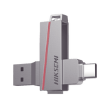 Memoria USB Dual de 256 GB USB-C y USB-A Transferencia de Alta Velocidad Metálica Compatible con Dispositivos Móviles Windows Mac y Linux HS-USB-E307C/256G - SILYMX
