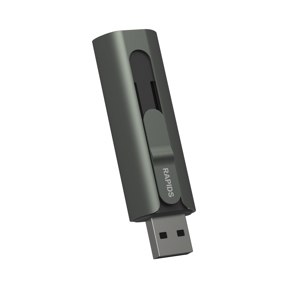 Memoria USB Dual impulsado por SSD Core 512 GB USB-C y USB-A 1000 MBs de Escritura HS-USB-S1000/512G - SILYMX