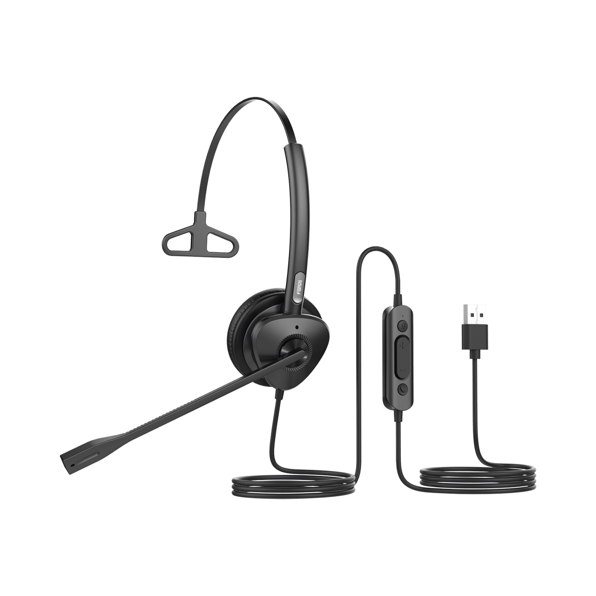 VoIP Telefonia IP VideoconferenciaFANVILHT301UDiadema Monoaural USB Cancelación Ruido Antishock Teléfonos IP Fanvil HT301U - SILYMX
