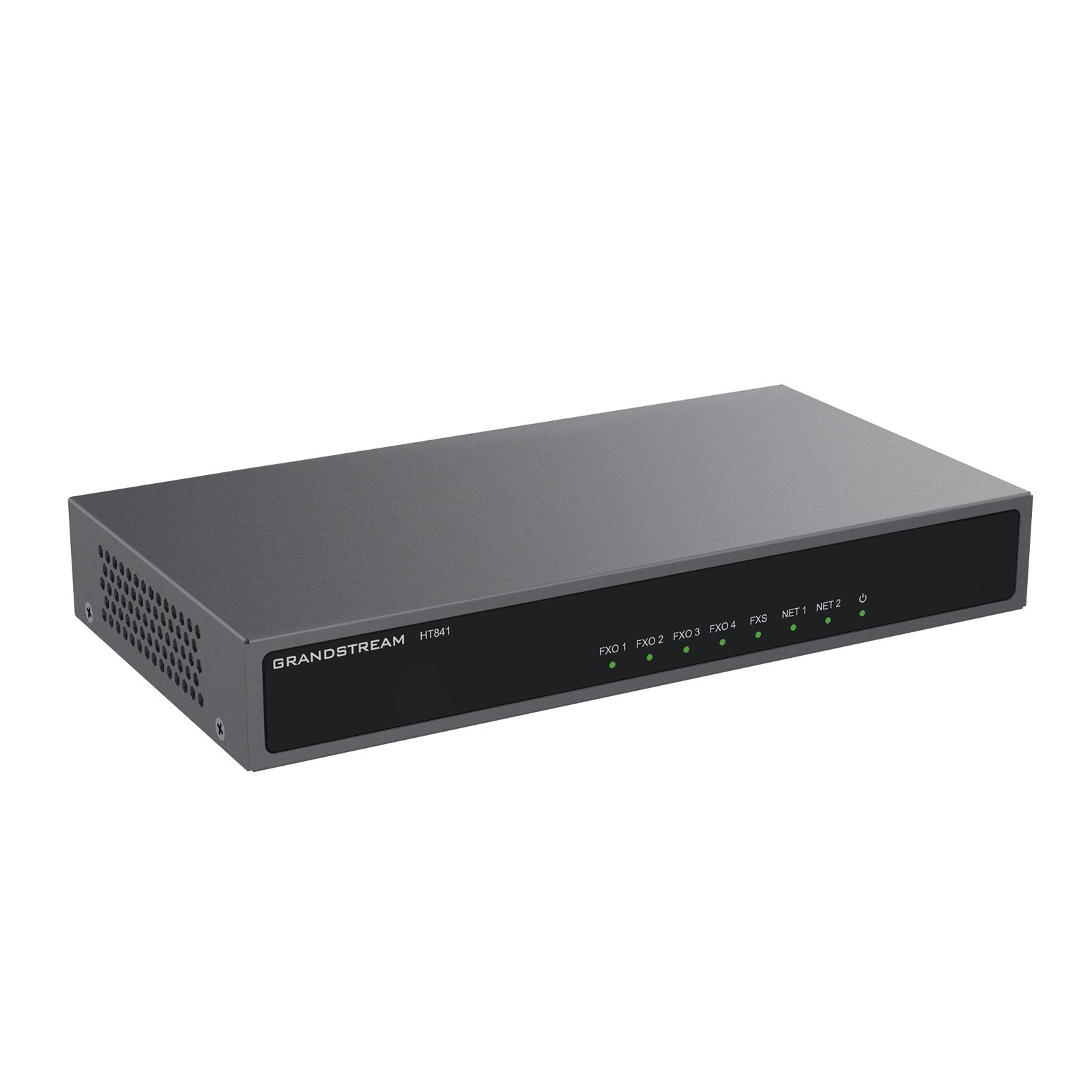 Gateway Analógico 4 FXO Conectar Lineas Analógicas Puertos FXO y FXS 3 Perfiles SIP NAT PoE TR069 Fax T.38 3 Vías Conferencia AES Failover SIP HT-841 - SILYMX