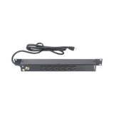 Multicontacto Horizontal (PDU) 6 Contactos NEMA 5-15R | Rack 19” | 1U | 120V / 15A HTCM1U6C - SILYMX