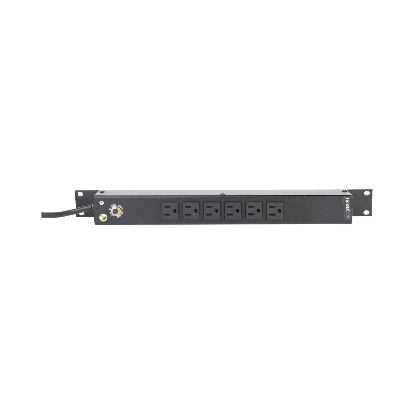 Tomacorriente Horizontal (PDU) de 6 Contactos (NEMA 5-15R) Rack 19" 1UR. Voltaje Entrada/Salida: 120Vca/15A LINKEDPRO BY EPCOM HTCM1U6C - SILYMX