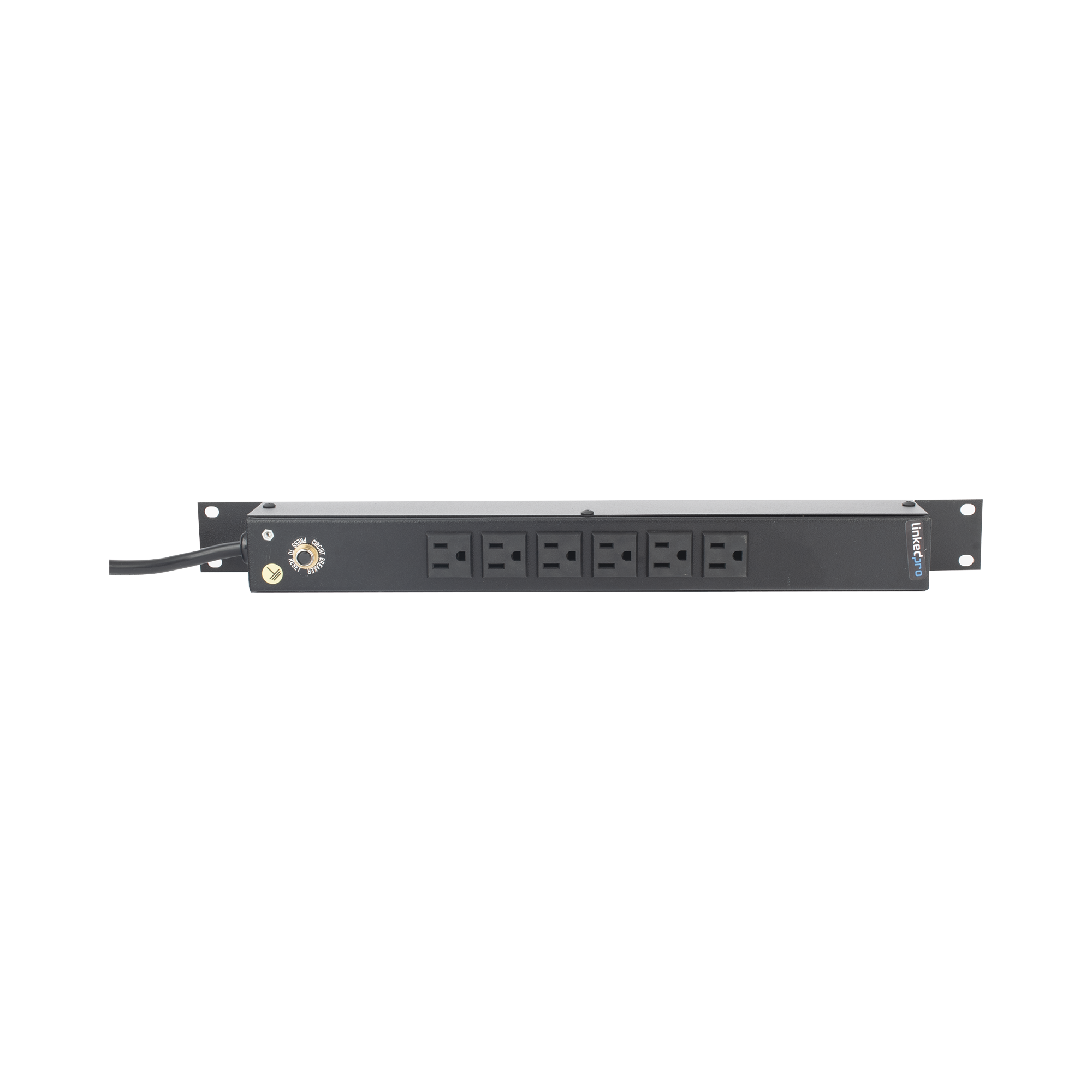 Tomacorriente Horizontal (PDU) de 6 Contactos (NEMA 5-15R) Rack 19" 1UR. Voltaje Entrada/Salida: 120Vca/15A LINKEDPRO BY EPCOM HTCM1U6C - SILYMX