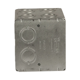 Caja Eléctrica RACO HUB-696 – 2 Gangs, 3.5” de Profundidad, 16 Entradas, Acero Galvanizado