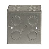 Caja Eléctrica RACO HUB-696 – 2 Gangs, 3.5” de Profundidad, 16 Entradas, Acero Galvanizado