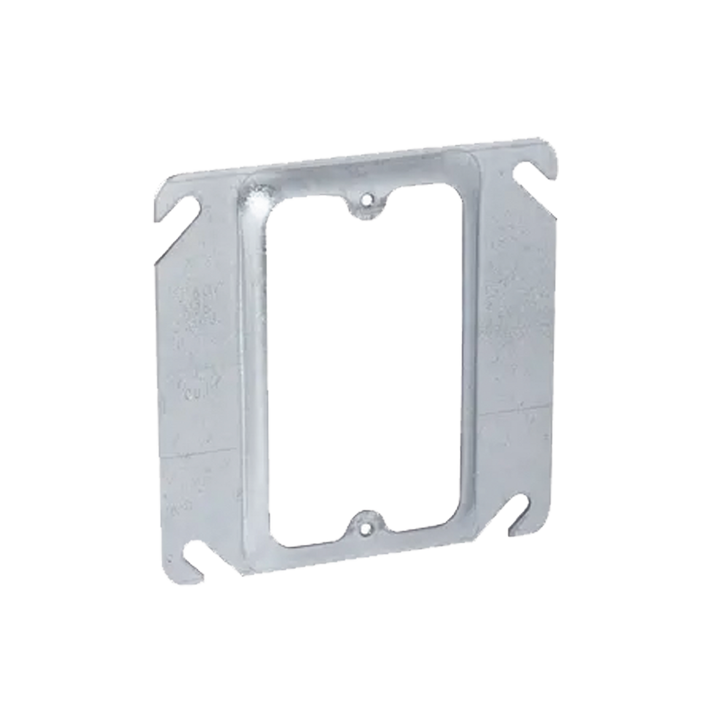 Sobretapa Cuadrada de 4" de Acero Galvanizado con realce de 1/4" RACO HUB-771 - SILYMX