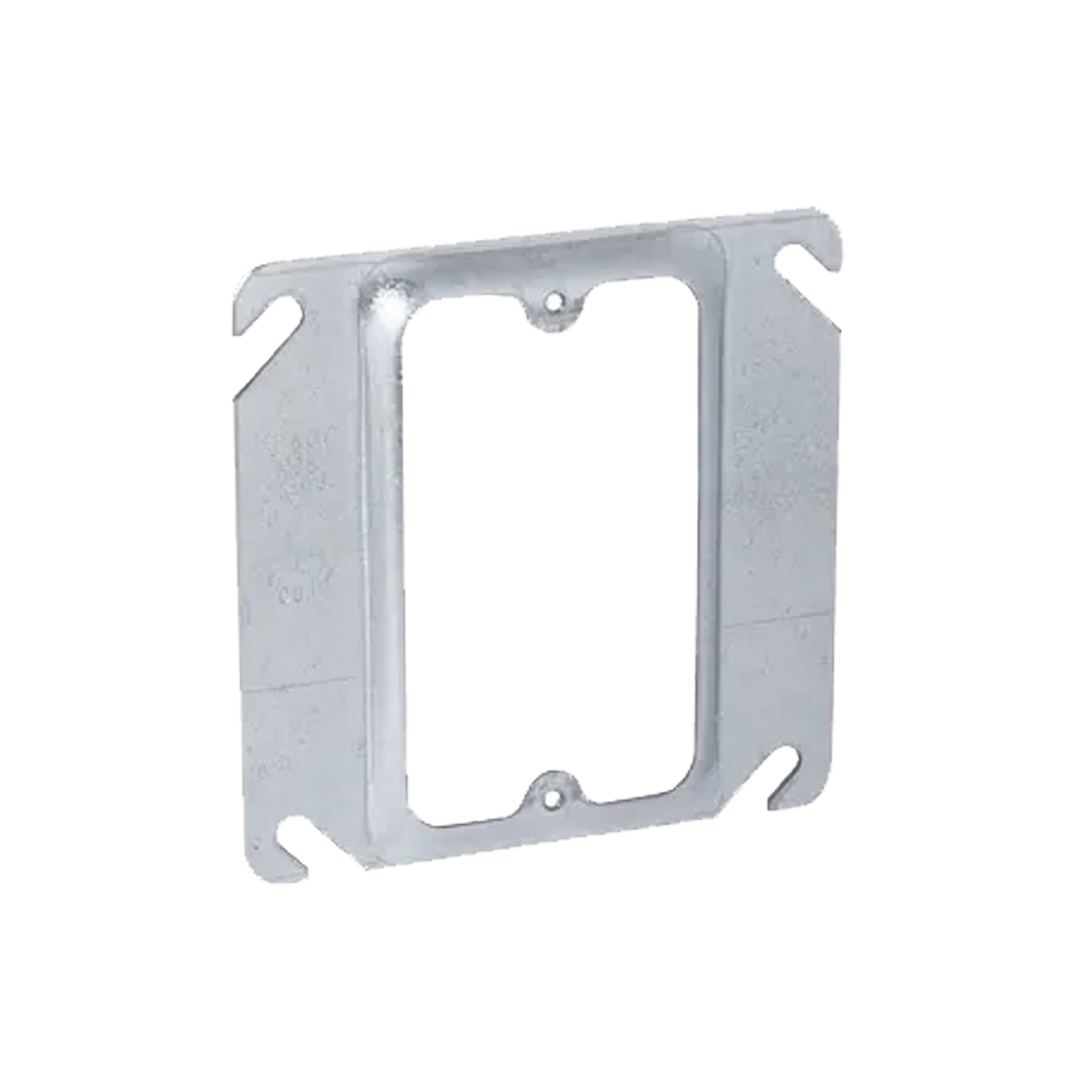 Sobretapa Cuadrada de 4" de Acero Galvanizado con realce de 1/4" RACO HUB-771 - SILYMX