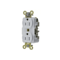Contacto Dúplex 15 A 125 V 2 Polos, 3 Hilos Color Blanco (Nema 5-15R). Grado Industrial HUBBELL HUB-HBL-5262W
