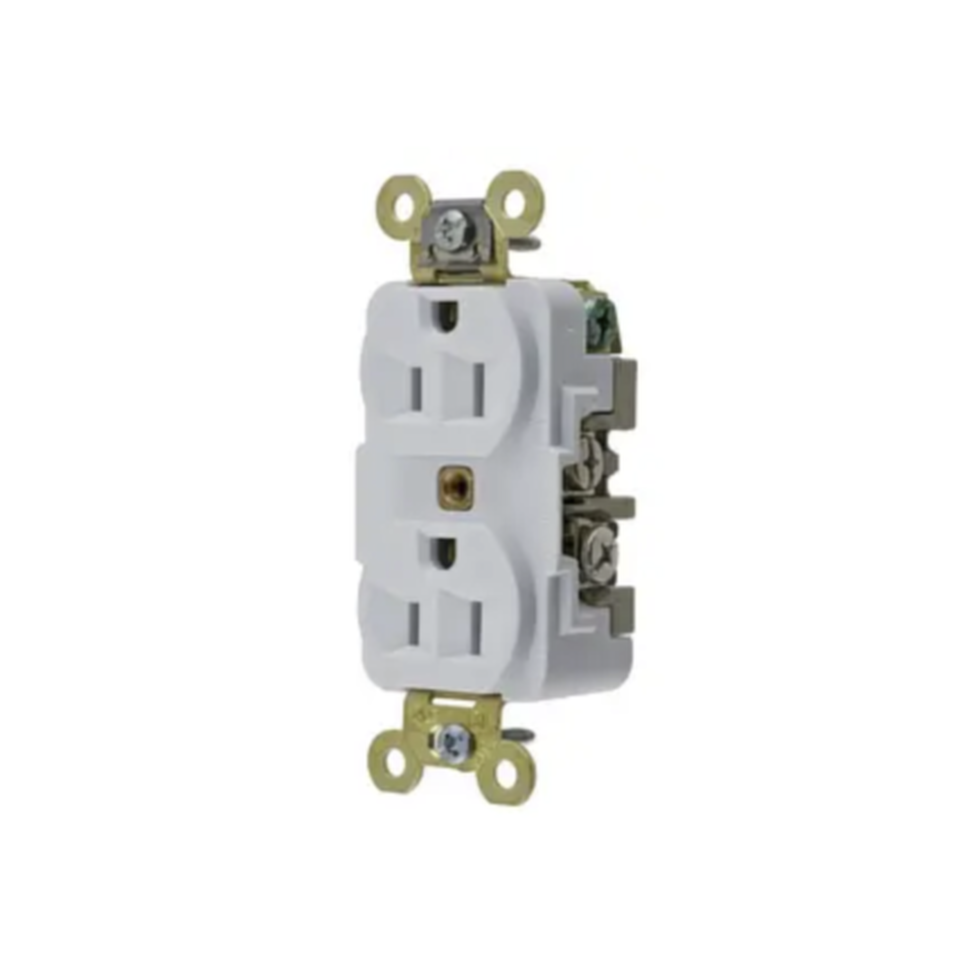 Contacto Dúplex 15 A 125 V 2 Polos, 3 Hilos Color Blanco (Nema 5-15R). Grado Industrial HUBBELL HUB-HBL-5262W - SILYMX