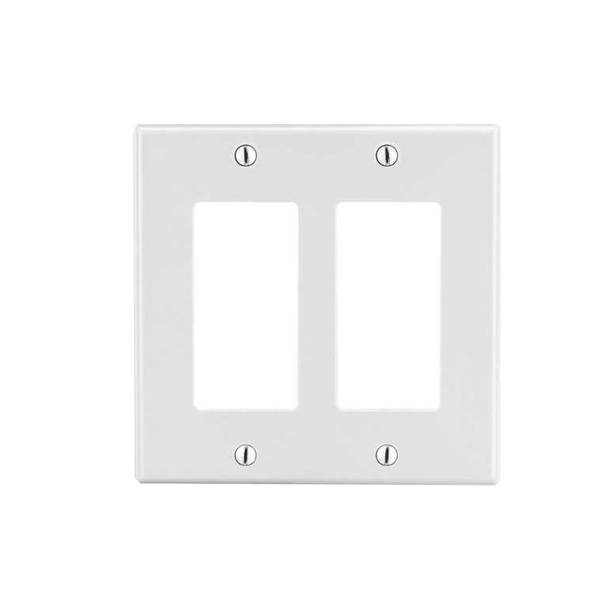 Tapa para Caja Multigang / Contacto Doble / Color Blanco.