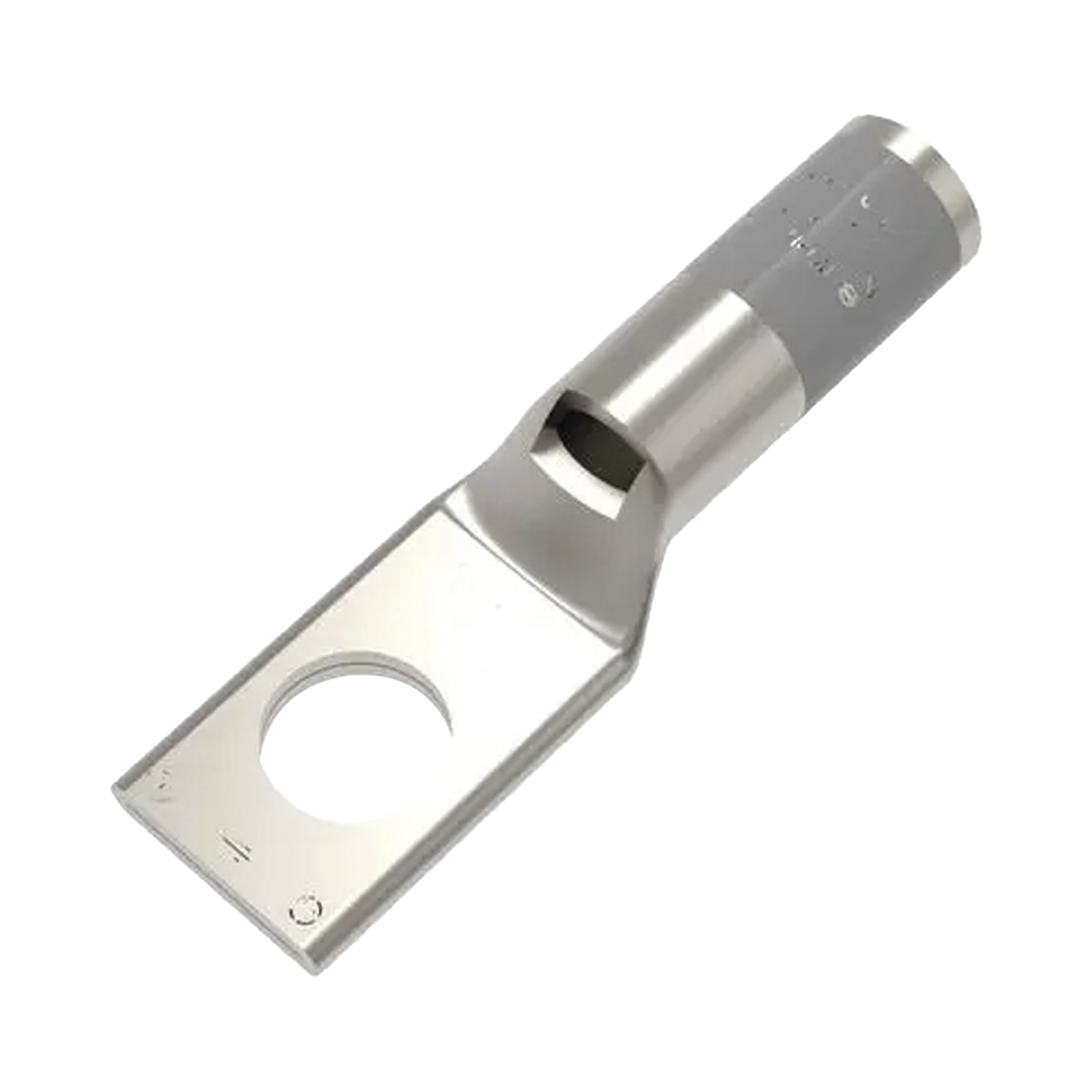 Zapata Terminal de Compresión BURNDY para Tornillo de 1/4" y Calibre 4 AWG Barril Estándar HUB-YA-4CL - SILYMX