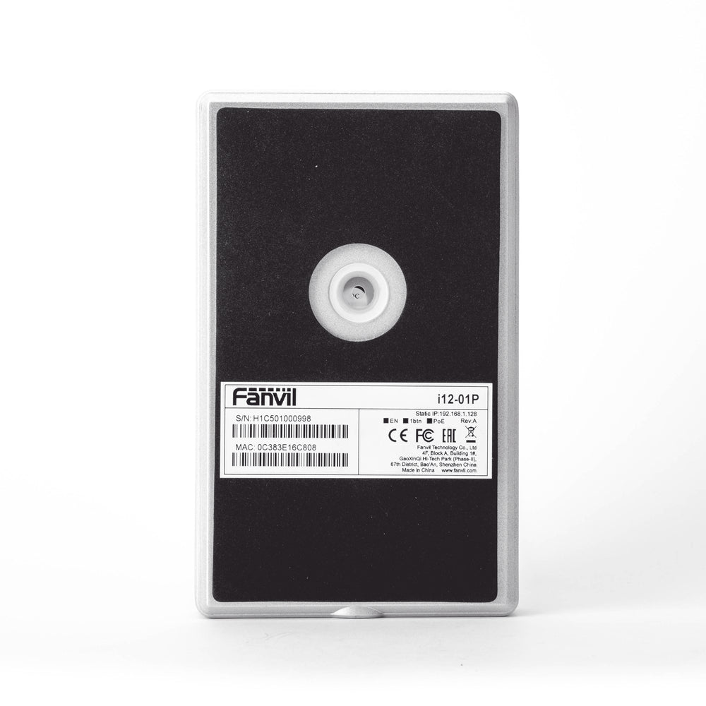 Intercomunicador IP Fanvil Interfon 2 líneas SIP 2 relevadores con botón para llamada anti-vandálico IP65 e IK10 PoE I12-N-01P - SILYMX