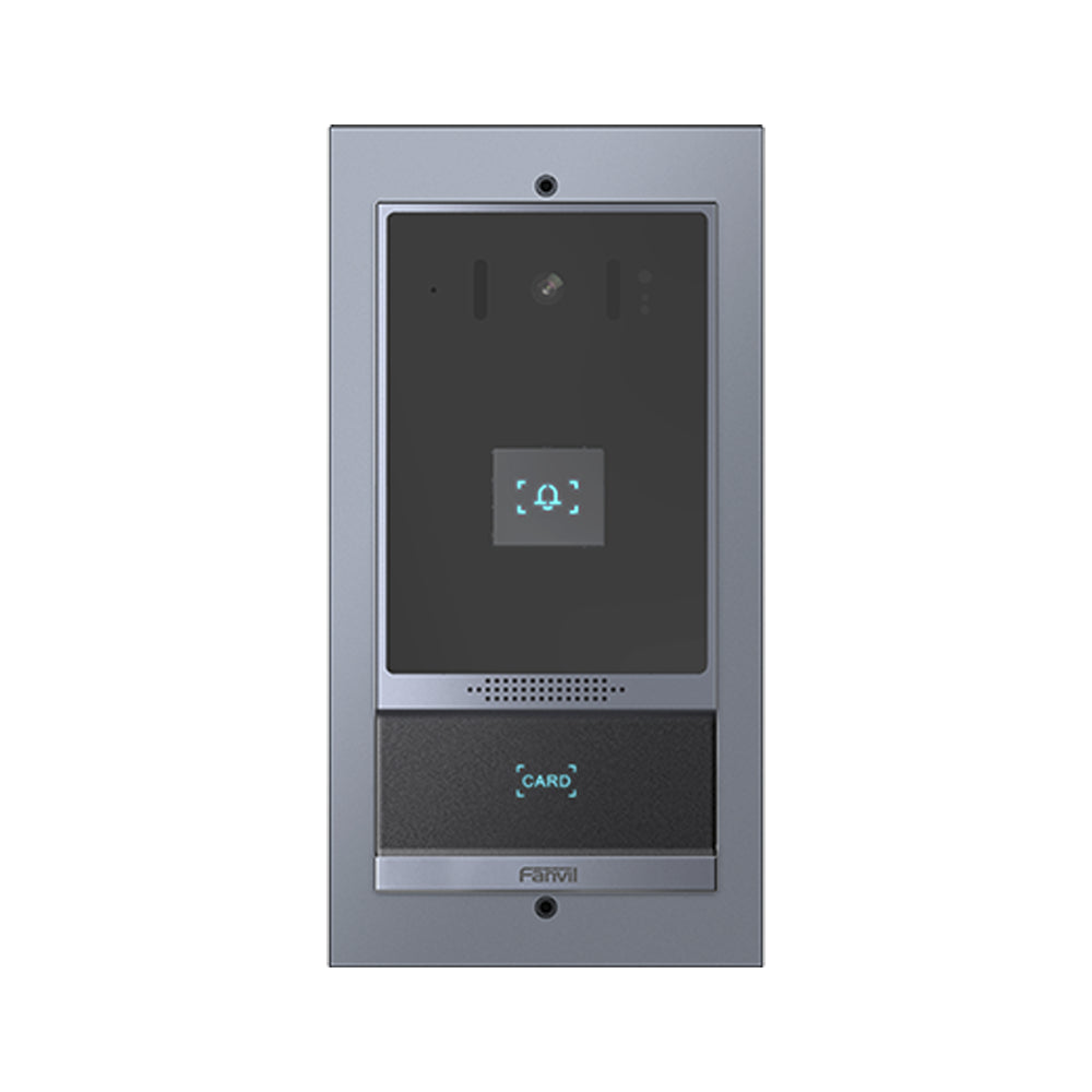 Videoportero SIP Fanvil i62 2 relevadores con botón para llamada anti-vandálico IP66 y IK07 PoE Botón físico - SILYMX