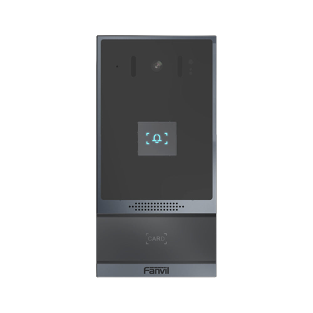 Videoportero SIP Fanvil i62 2 relevadores con botón para llamada anti-vandálico IP66 y IK07 PoE Botón físico - SILYMX