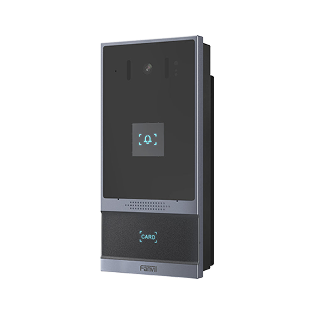 Videoportero SIP Fanvil i62 2 relevadores con botón para llamada anti-vandálico IP66 y IK07 PoE Botón físico - SILYMX