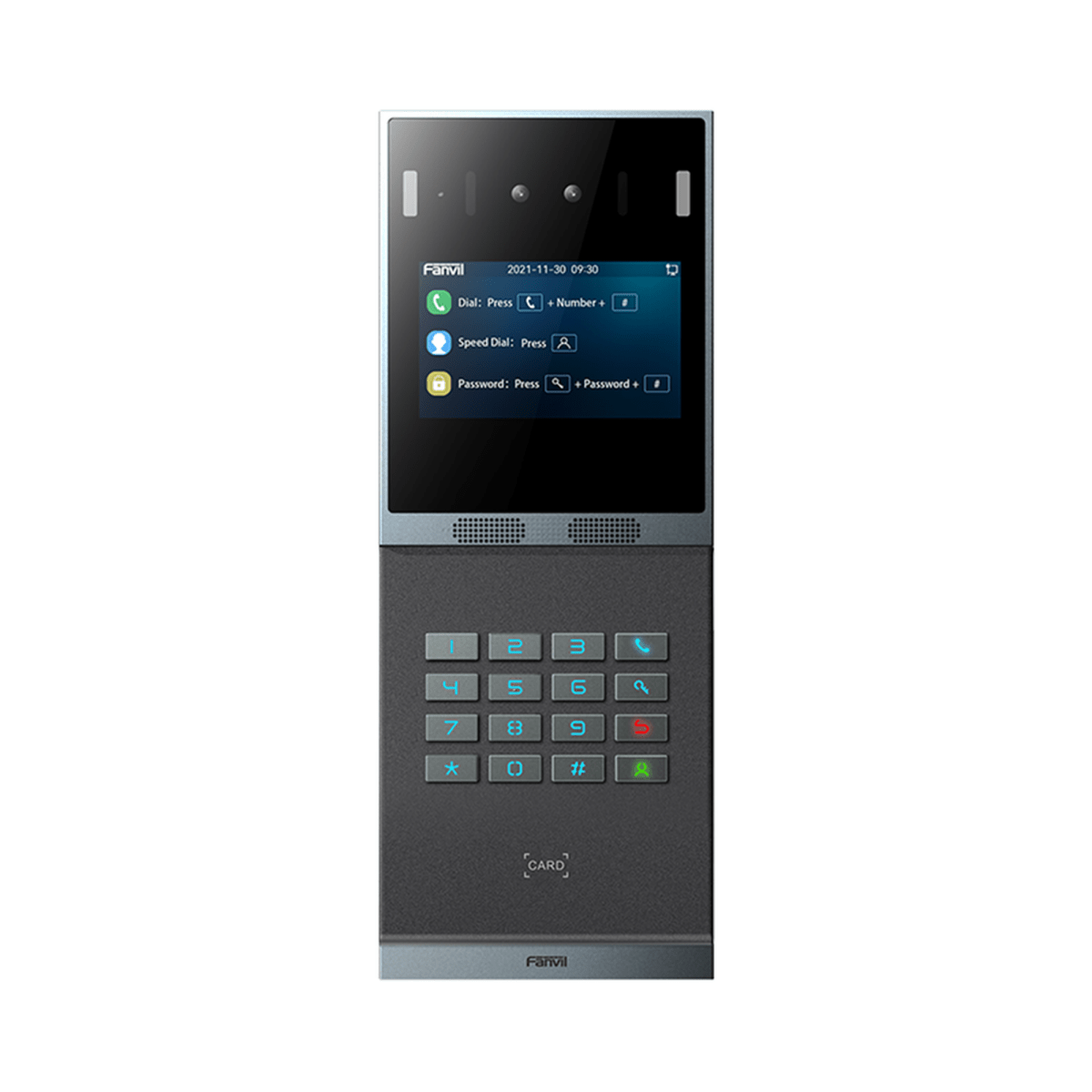 VoIP Telefonia IP VideoconferenciaFANVILI66Videoportero SIP Reconocimiento Facial Teclado Iluminado IP66 IK07 PoE Fanvil I66 - SILYMX