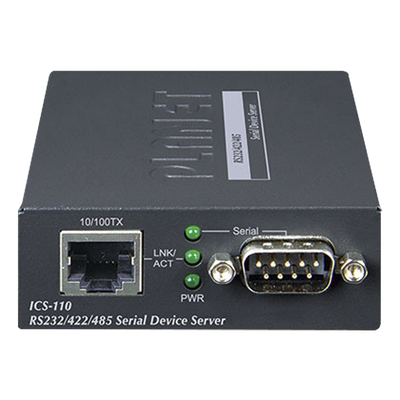 Convertidor de Medios RS-232 RS-422 RS-485 a Fast Ethernet Web SNMP Telnet PLANET ICS-110 - SILYMX