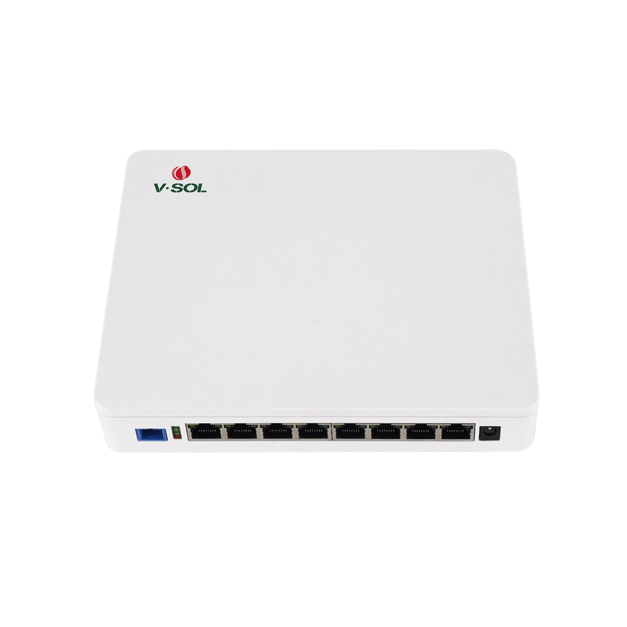 ONU Dual EPON/GPON 8 Puertos PoE 802.3at Gigabit Wi-Fi Doble banda 2.4 y 5 GHz 1 Puerto SC/UPC V-SOL ICT3310DPS-8G2NAC