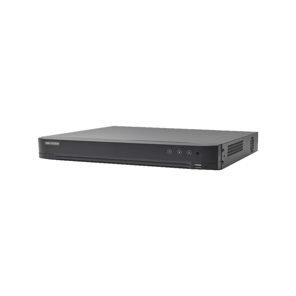 DVR 32 Canales TurboHD + 8 Canales IP 5 Megapixel Lite - 3K Lite Acusense  Reconocimiento Facial Coaxitron  2 Bahías de Disco Duro - SILYMX