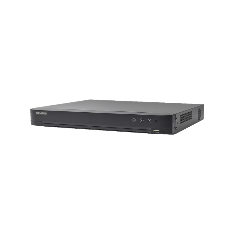 DVR 32 Canales TurboHD + 8 Canales IP 5 Megapixel Lite - 3K Lite Acusense  Reconocimiento Facial Coaxitron  2 Bahías de Disco Duro - SILYMX