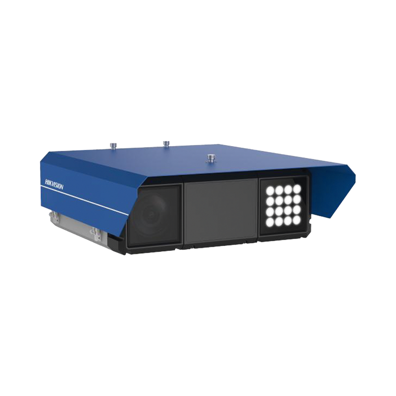 Cámara de Tráfico ANPR de 9 MP 4096 × 2160 Integración de Radar y Luz Suplementaria Análisis de Violaciones de Tráfico Montaje Lateral Protección IP66 IK10 IDS-TCV907-HER/150M/1140(AF)