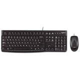 Kit De Teclado Y Mouse Logitech Combo Mk120 Estandar Negro 1000 Dpi 920-004428 - SILYMX