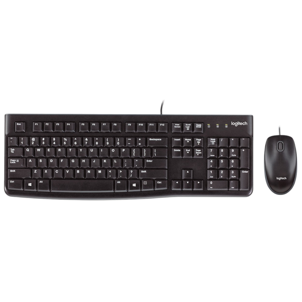 Kit De Teclado Y Mouse Logitech Combo Mk120 Estandar Negro 1000 Dpi 920-004428 - SILYMX