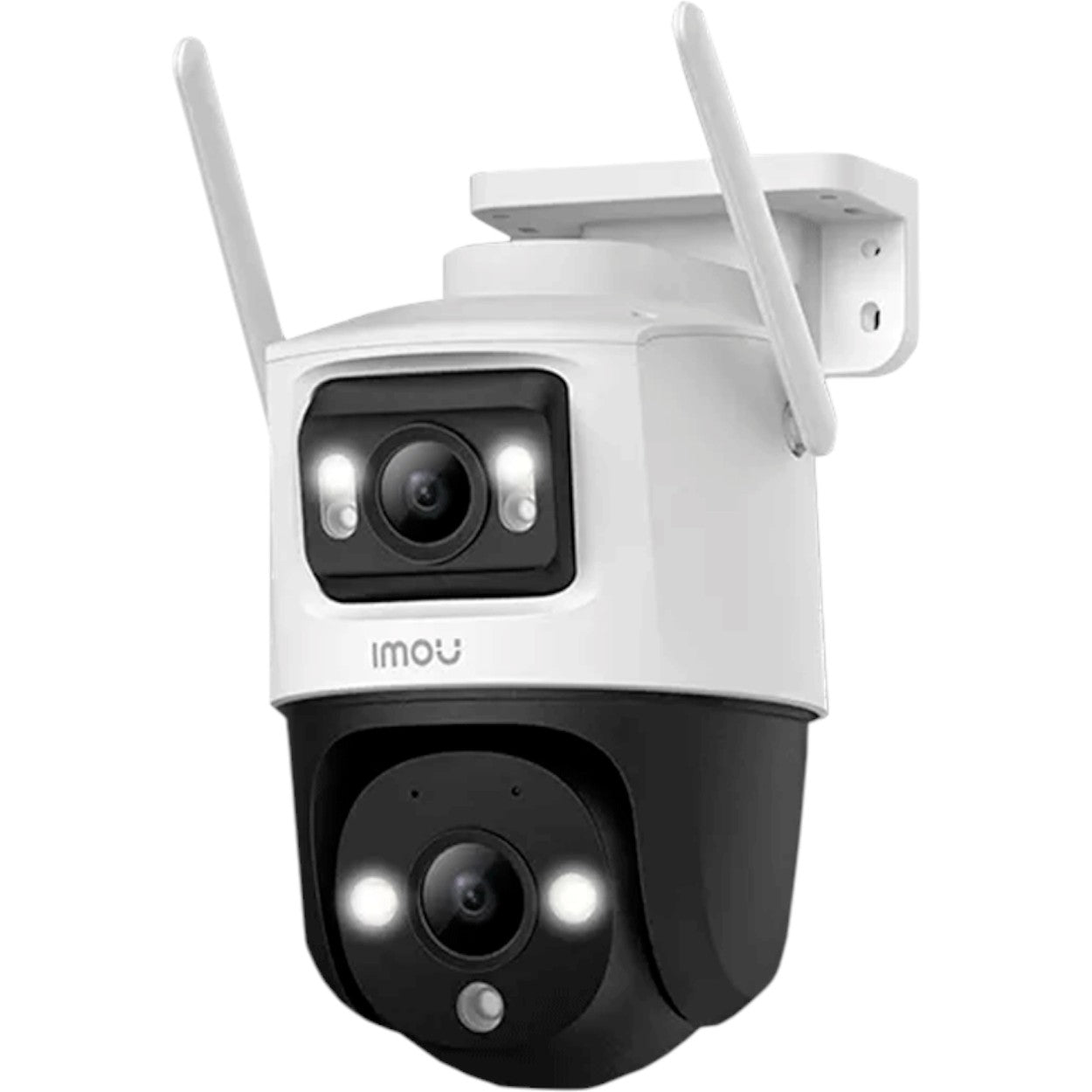 Cámara IP PT Wifi Dual de 8MP con lente fijo y PT de 3MP visión nocturna de 30m micrófono y altavoz integrados audio bidireccional y inteligencia artificial IPC-S7XN-8M0WED - SILYMX