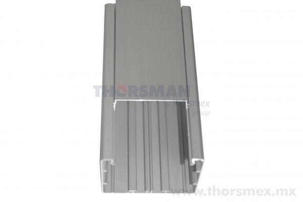 Canaleta de aluminio, 99 x 72 mm, tramo de 3m INKA-100 - SILYMX