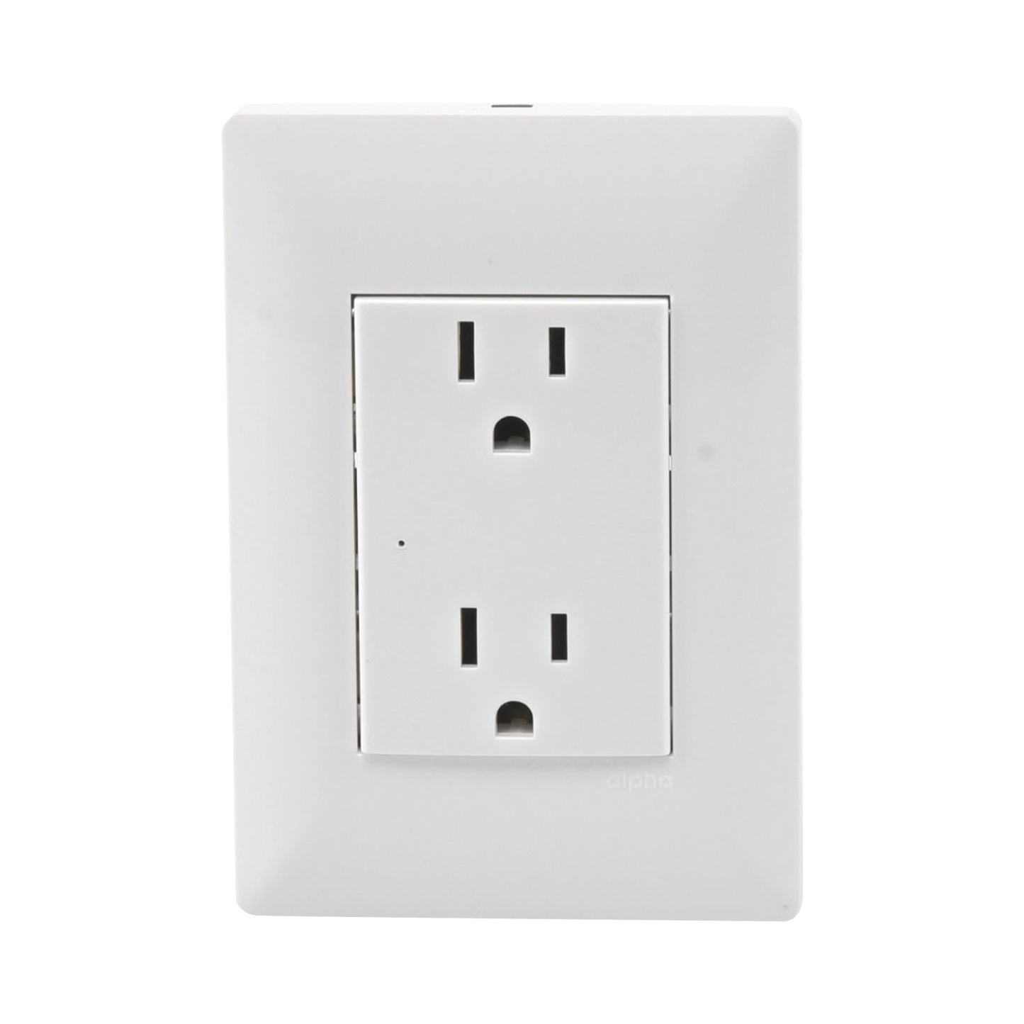 Contacto Inteligente De Pared Doble 120/220V 15A Con Supresor De Picos Tipo A INTELI-GROUND - SILYMX