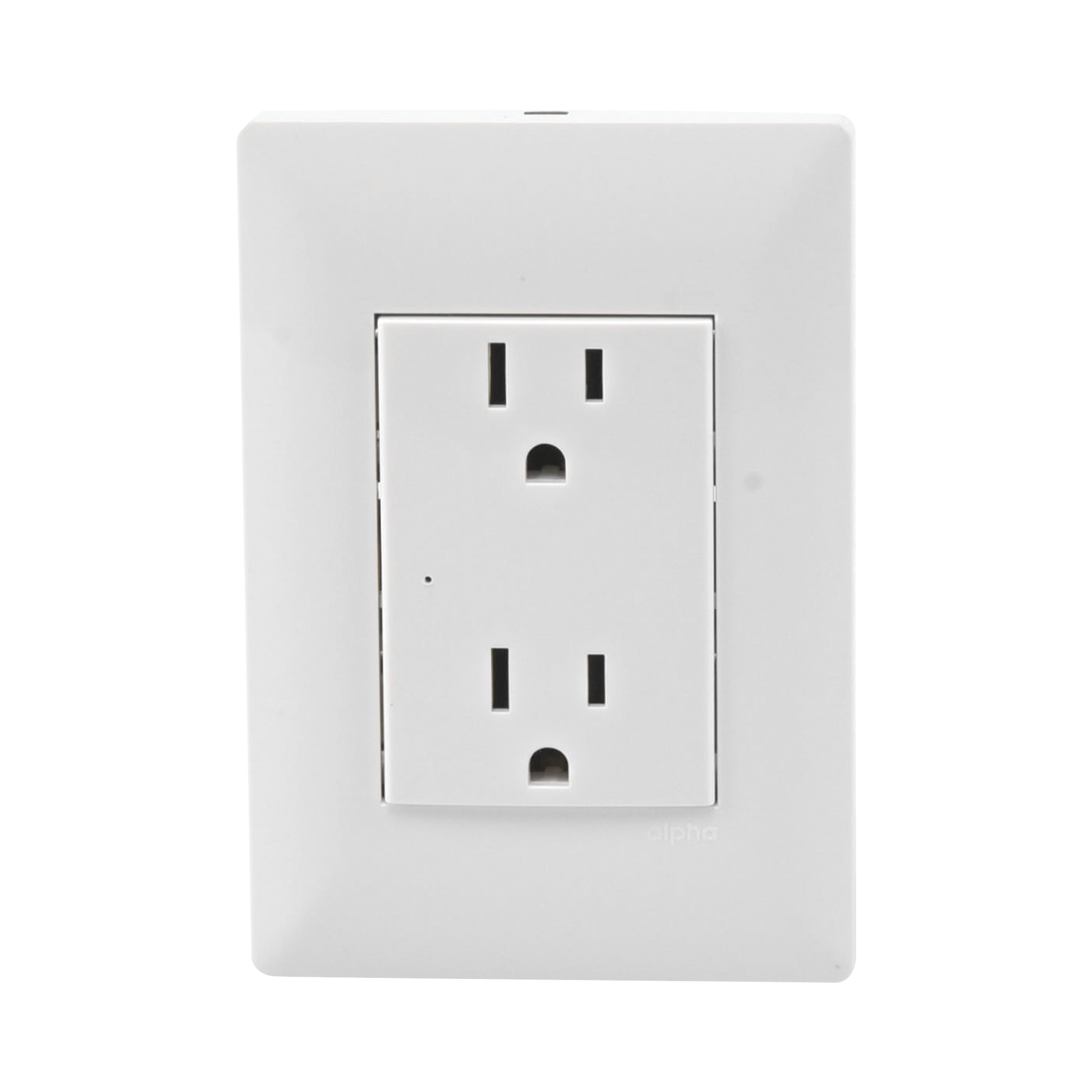 Contacto Inteligente De Pared Doble 120/220V 15A Con Supresor De Picos Tipo A INTELI-GROUND - SILYMX