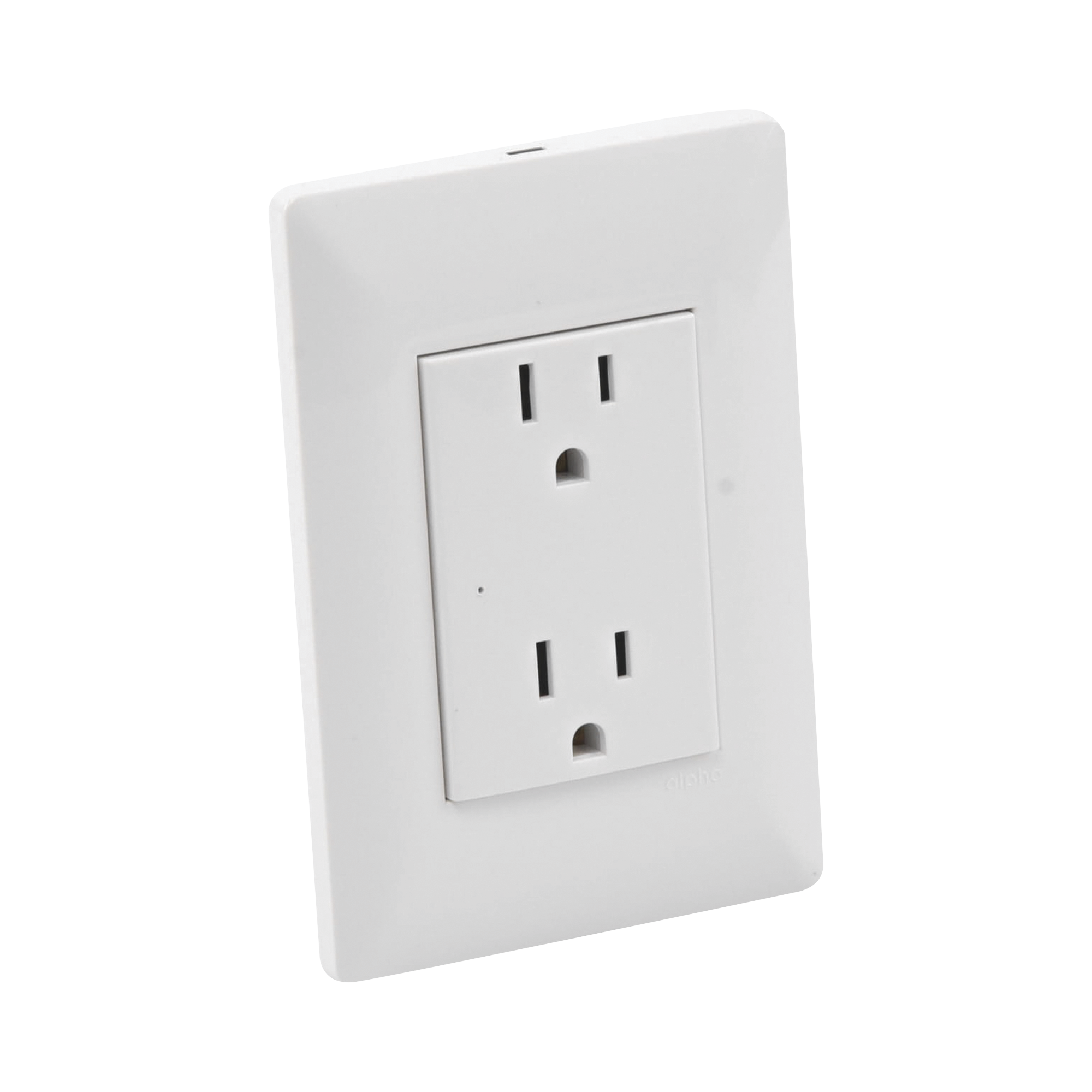 Contacto Inteligente De Pared Doble 120/220V 15A Con Supresor De Picos Tipo A INTELI-GROUND - SILYMX