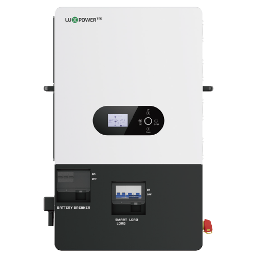 Inversor Cargador LUX SNA 12K, Split Phase 120/240V, Compatible con Baterias LUX PGEM y Pylontech LV.